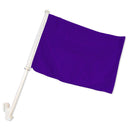 Purple 12"x18" Car Flag ROUGH TEX® Knit Double Sided