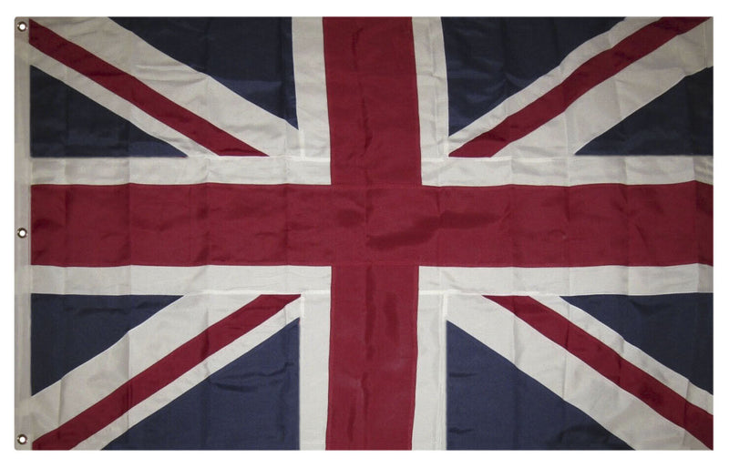 United Kingdom 5'x9.5' Embroidered Flag ROUGH TEX® Cotton