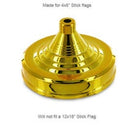 Desk Set Golden Weighted Bases for 4"×6" Flags