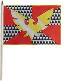 Feather Phoenix Drag Queen Rainbow 12"x18" Stick Flags Pride Parade Original