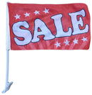 Sale Red Stars 12"x18" Car Flag ROUGH TEX® Knit Double Sided