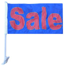 Sale Blue 12"x18" Car Flag ROUGH TEX® Knit Double Sided
