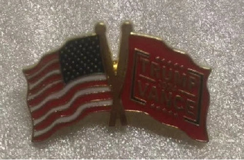 Trump Pin Collection 12 Pack Mixed Designs Random Selection One Dozen
