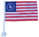 Betsy Ross 76 12"x18" Car Flag ROUGH TEX® Knit Double Sided