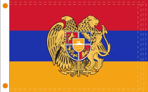 144 Count Case of Armenia Presidential Arms 3'x5' Flag ROUGH TEX® 100D