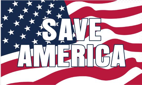 USA Save America 3'X5' Flag ROUGH TEX® 100D