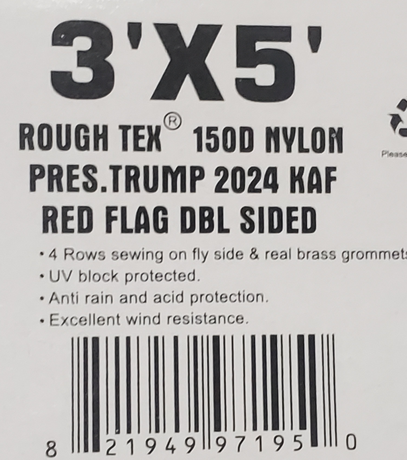 President Trump 2024 2024 Keep America First! Red Flags 150D Nylon Double Sided