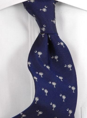 South Carolina Navy Blue & White Men's Ties