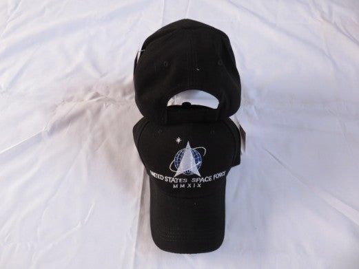 US Space Force Black Embroidered Cap
