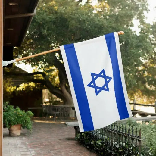 Israel Flag 3'x5' ROUGH TEX 150D Israeli Nylon with Brass Grommets