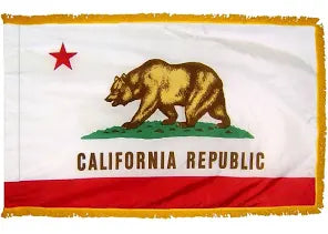 United States of America 3'x5' Embroidered Polyester Flag with Gold Fringe