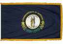 Kentucky 3'x5' Embroidered Polyester Flag with Gold Fringe