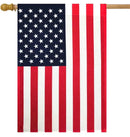 American House Flag USA 28.5x48 Inches 100% Nylon Sleeved Deluxe Banner