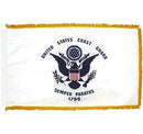 US Service Military Flags Gold Fringe Sleeve & POW MIA, USA American 3x5 Feet Indoor