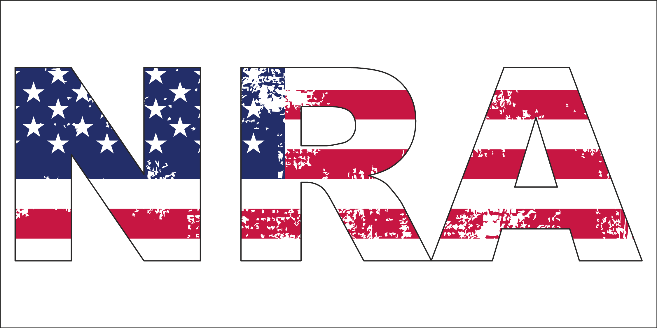 Nra Sticker NRA USA Bumper Sticker