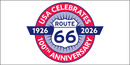 America Celebrates Route 66 100th Anniversary Bumper Stickers Made in USA 1926 2026 Centennial