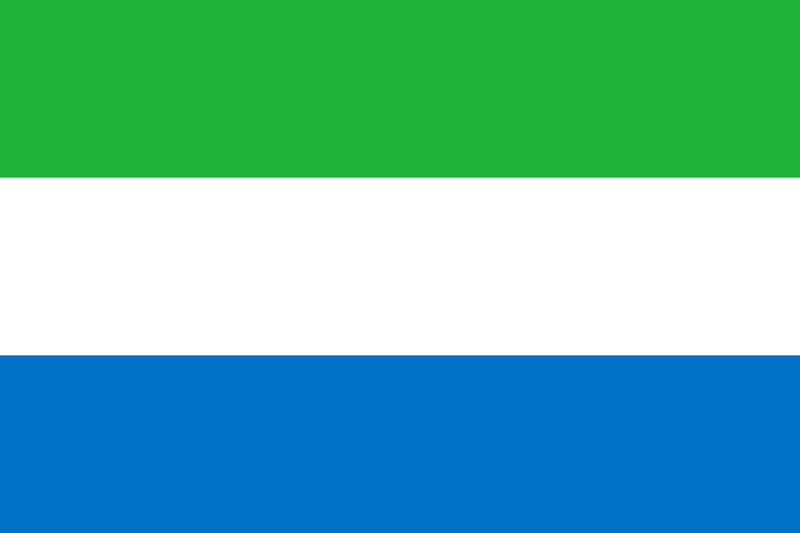 144 Count Case of Sierra Leone 3'x5' Flag ROUGH TEX® 68D