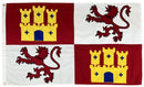 Spain Lions & Castles Flags Over Colonial America 5x8 Feet Made to Order