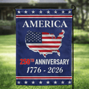 America 250th Anniversary 12"x18" 100D ROUGH TEX® Double Sided Garden Flag