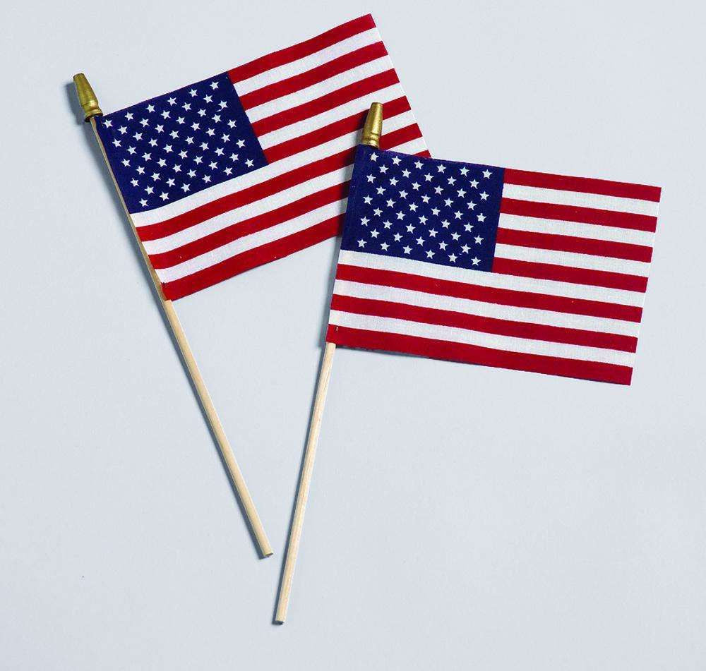 American Cotton No Fray Stick U.S.A. Flags 4