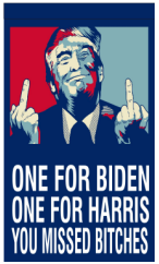 Assassination Attempt You Missed Bitches Trump Biden Harris Fight U.S.A. Garden Flags 2024 12"x18" Flag ROUGH TEX® 100D In Stock