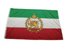 Iran Historic Pahlavi II Official Persia Royal Banner Flag Banner Brass Grommets Outdoor 100D Flags 2x3 Feet