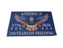 America We the People Banner 1776 2026 250 Years of Freedom American Flags Eagle USA 3x5 Feet Brass Grommets 100D Rough Tex
