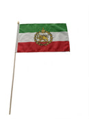 Iran Historic Pahlavi II Official Persia Royal Banner Flag Banner Outdoor 100D Flags 12"x18" Stick Flags