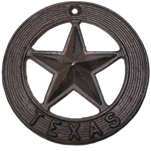 Cast Iron Texas Star Round Large (7.5 diam)