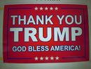 Red Thank You Trump God Bless America You Trump 3'x5' Flag Rough Tex® 100D Flag
