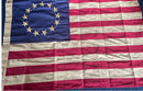 Betsy Ross Flags 2x3 Feet Cotton Tea Stained Vintage Suitable For Flying & Framing