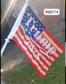 Trump 2024 USA American Car Flag "The Rules Have Changed" Double Sided Knit