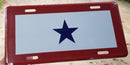 Service Star One Star Embossed American Military License Plate Aluminum Vanity Car Tag