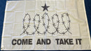 Come And Take It Texas Border Barbed Wire 3'X5' Flag ROUGH TEX® 100D Border War USA