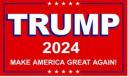 Trump 2024 Make America Great Again Red 12"x18" Stick Flag ROUGH TEX® 68D 30" Wooden Stick