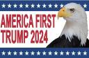 America First Trump 2024 Eagle 2'x3' Flag ROUGH TEX® 100D