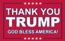 Thank You Trump God Bless America Red 12"x18" Flag ROUGH TEX® 100D With Grommets