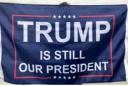 Trump Is Still Our President 12"x18" Double Sided Flag With Grommets ROUGH TEX® 100D