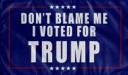 Don't Blame Me I Voted For Trump 12"x18" Double Sided Flag With Grommets ROUGH TEX® Knit Nylon