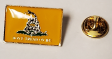 Gadsden Live Snake Rectangle Lapel Pin