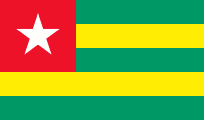 Togo 3'X5' Flag ROUGH TEX® 68D