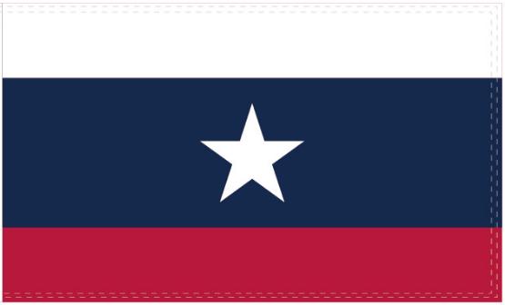 Texas Pilot Civil Ensign 1839 3'X5' Flag ROUGH TEX® 100D
