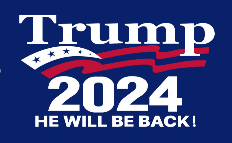 Trump 2024 He Will Be Back Wave 4'x6' Flag Rough Tex® 100D