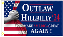 Outlaw Hillbilly '24 Make America Great Again USA Reveal 3'X5' Flag ROUGH TEX® 100D Trump Vance USA Flags