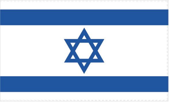 Israel flag 3'X5' Israeli Flags ROUGH TEX® 200D Nylon Double Sided Banner Brass Grommets