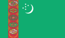 Turkmenistan 3'X5' Flag ROUGH TEX® 68D