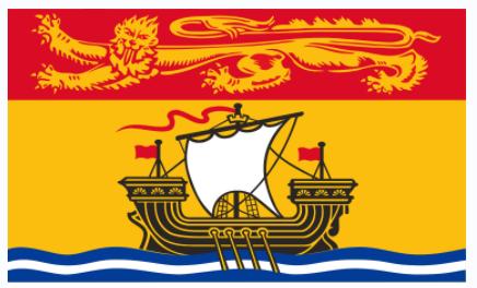 New Brunswick 3'X5' Flag ROUGH TEX® 100D