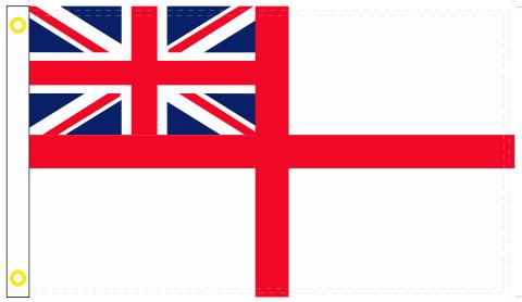United Kingdom White Naval Ensign 3'X5' Flag ROUGH TEX® 100D