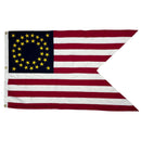 Union Cavalry Guidon 2'x3' Embroidered Flag Rough Tex® Cotton USA 34 Gold Stars Swallowtail Civil War 1860