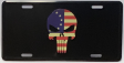 Betsy Ross Punisher Skull Embossed License Plate
